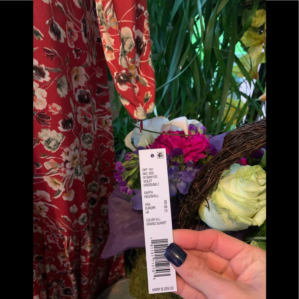 Antonio Melani Floral Print Puff Sleeve Dress. - Picture 10 of 11